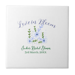 Paarse boho-liefde in Bloom bruiloft feest naam re Tegeltje