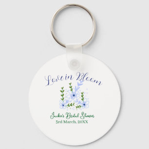 Paarse boho-liefde in Bloom bruiloftsfeest naam re Sleutelhanger