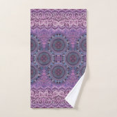 Paarse Boho Style Bad Handdoek (Handdoek)