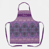 Paarse Boho Style Schort (Voorkant)
