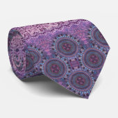 Paarse Boho Style Stropdas (Opgerold)