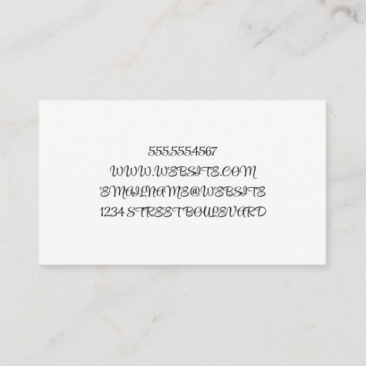 Paarse Bokeh achtergrond | Mode Model Logo Visitekaartje (Achterkant)