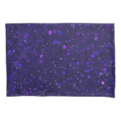 Paarse Bokeh Stars Kussensloop (Voorkant)