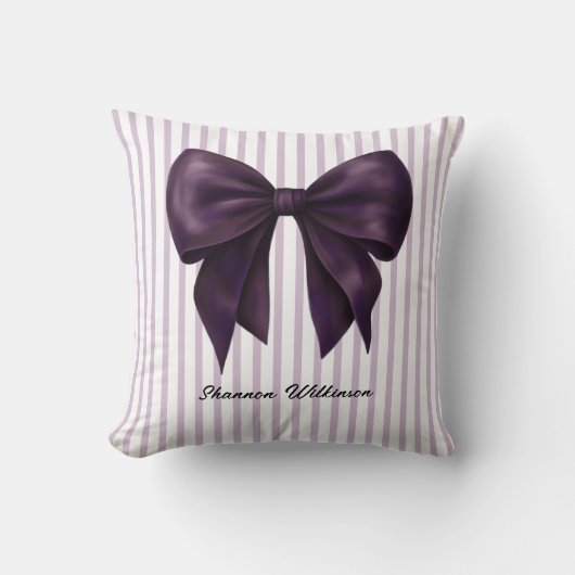 Paarse Boog Streep Persoonlijke Sierkussen (Voorkant)