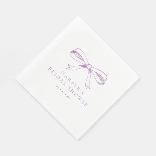 Paarse boog Vrijgezellenfeest Servet (Hoek)