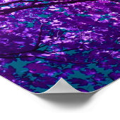 Paarse boom II Poster (Hoek)