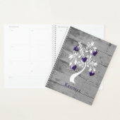 Paarse boom van het hart Gepersonaliseerde Planner (Display)