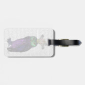 Paarse boomgaard bagagelabel (Achterkant horizontaal)