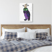Paarse boomgaard canvas afdruk (Insitu (Slaapkamer))