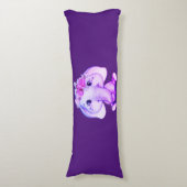 Paarse boomgaard Elephant Body Pillow Lichaamskussen (Voorkant Verticaal)