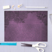 Paarse boomgaard  krant Floral Tissuepapier (Craft)