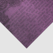 Paarse boomgaard  krant Floral Tissuepapier (Detail)