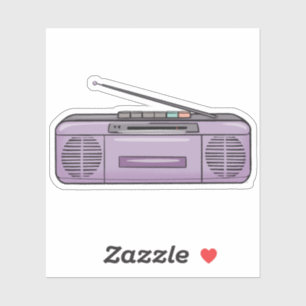 Paarse boomgaard sticker