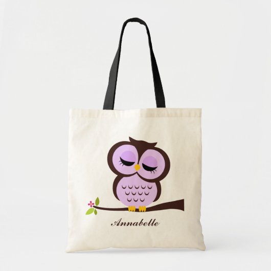 Paarse boomgaard tote bag (Voorkant)