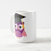 Paarse boomkor met Mok van het Afstuderen van Pett (Voorkant links)