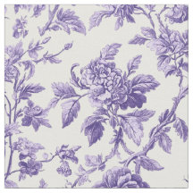 Paarse botanische bloem toile