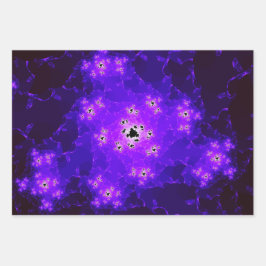 Paarse breukvellen Papierplaat opsluiten Inpakpapier Vel