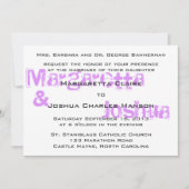 Paarse  Brick Graffiti Weddenschap Kaart (Voorkant)