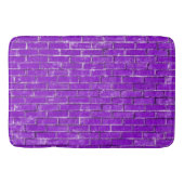 Paarse Bricks Foto Badmat (Voorkant)
