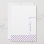 Paarse Bridal Shower Invitation - Tea Kaart (Achterkant)