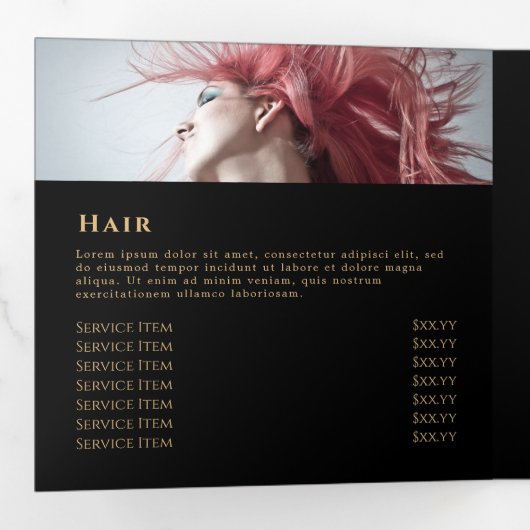 Paarse brochure Agate Trivoudig Drieluik Kaart (Binnenzijde eerst)