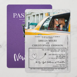 Paarse bruiloft in New York Kaart