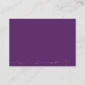 Paarse bruiloft — Online RSVP QR-code Informatiekaartje (Achterkant)