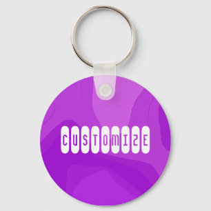 Paarse bubbelgom - Sjabloon Sleutelhanger