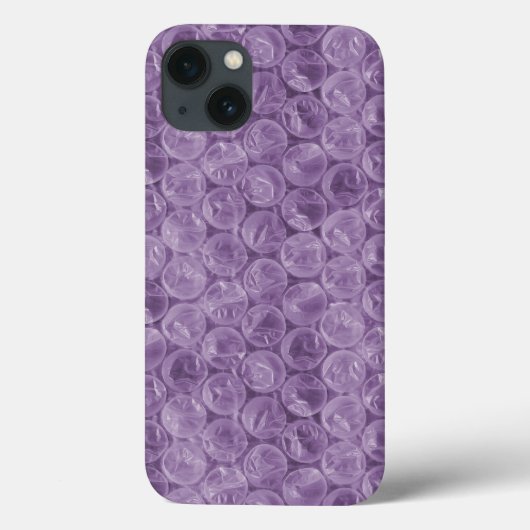 Paarse bubbelomlooppatroon Hoesje-Mate iPhone case (Achterkant)