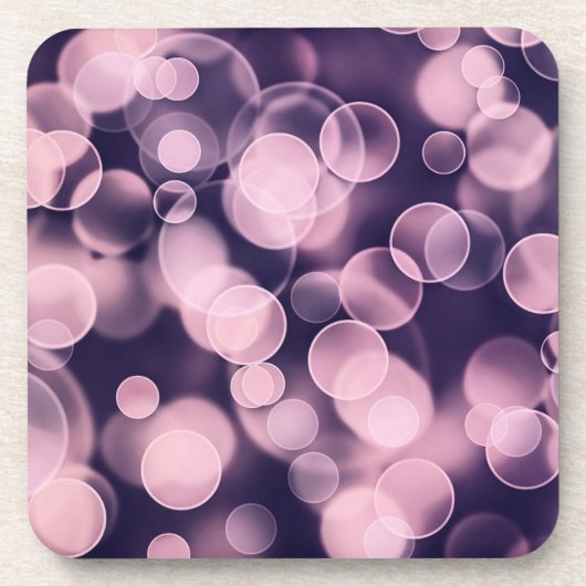 Paarse bubbels bier onderzetter (Voorkant)
