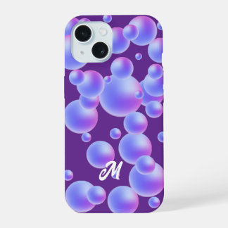 Paarse Bubble-telefoonhoes iPhone 15 Hoesje