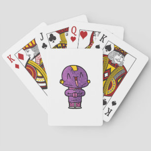 paarse buitenaardse pokerkaarten
