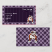 Paarse Bulldog Visitekaartje (Voorkant / Achterkant)