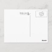 paarse bulseye QR-code Briefkaart (Achterkant)