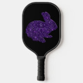 Paarse Bunny Rabbit Pickleball Paddle (Achterkant)