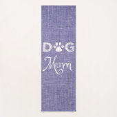 Paarse Burlap Dog Mam Yoga Mat (Voorkant)