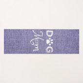 Paarse Burlap Dog Mam Yoga Mat (Voorkant (horizontaal))