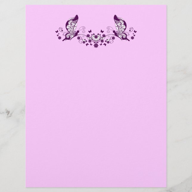 Paarse Butterflies (Voorkant)