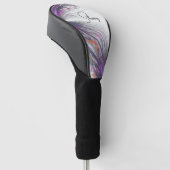 Paarse Butterflies Abstract Golfheadcover (Schuin)