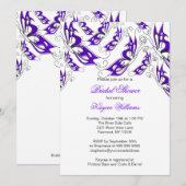 Paarse Butterflies Bridal Shower Kaart (Voorkant / Achterkant)