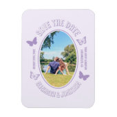 Paarse Butterflies Magneet (Verticaal)