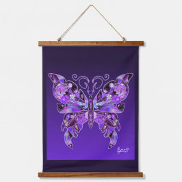 Paarse Butterfly 31 hangende tapestry Hangend Wandkleed