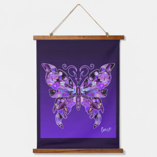 Paarse Butterfly 31 hangende tapestry Hangend Wandkleed