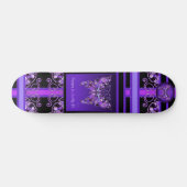 Paarse Butterfly 31 Skateboard (Horizontaal)