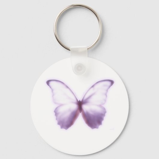 Paarse Butterfly Basic Sleutelhanger (Voorkant)