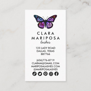 Paarse Butterfly Beauty Yoga Makeup Wellness Kortingskaartje