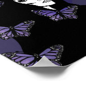 Paarse Butterfly Goddess Poster (Hoek)