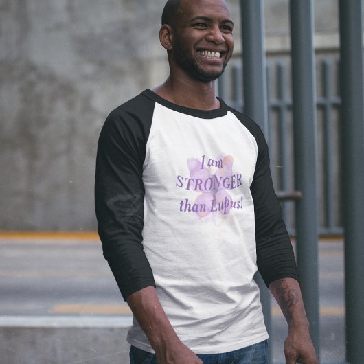 Paarse Butterfly Lupus Warrior T-shirt