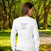 Paarse Butterfly Lupus Warrior T-shirt