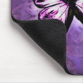 Paarse Butterfly Mousepad Muismat (Hoek)